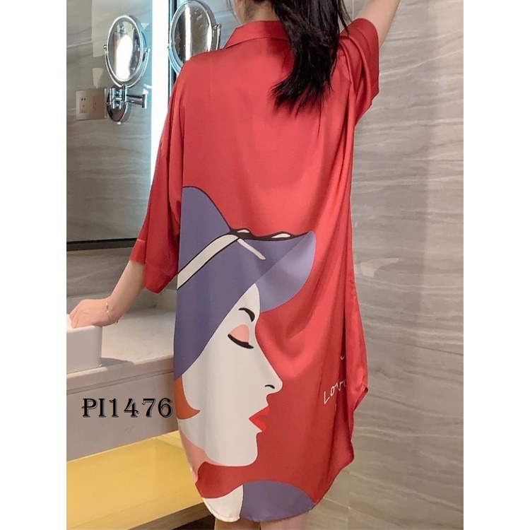 PIYAMA DASTER WANITA SUTERA  PI1476