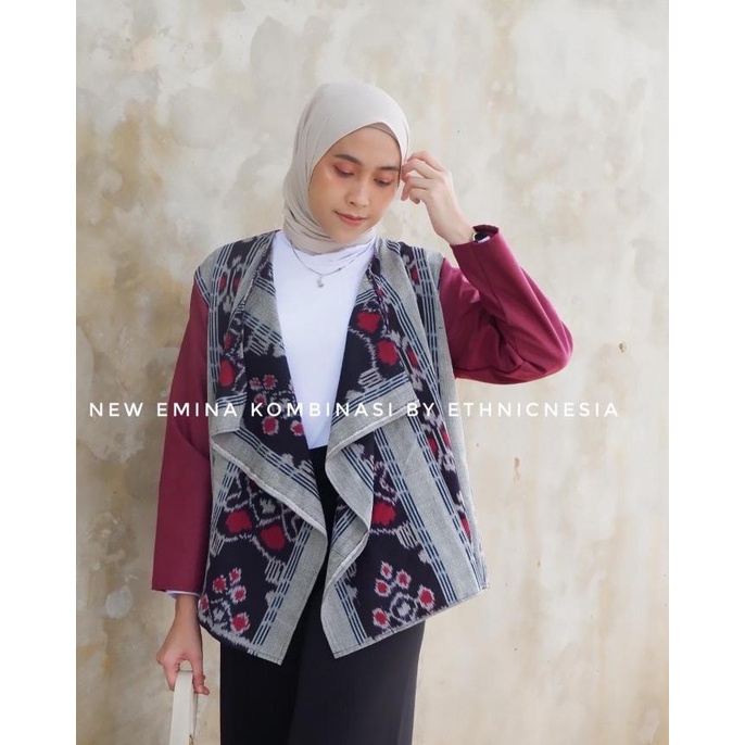 New Emina Kombinasi-Outer Tenun/Tenun Kerja Wanita/Tenun Kombinasi
