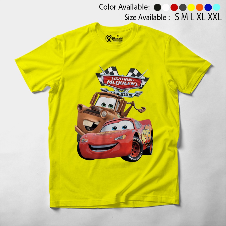 Baju Kaos Atasan Anak Laki - Laki Motif Cars Mater