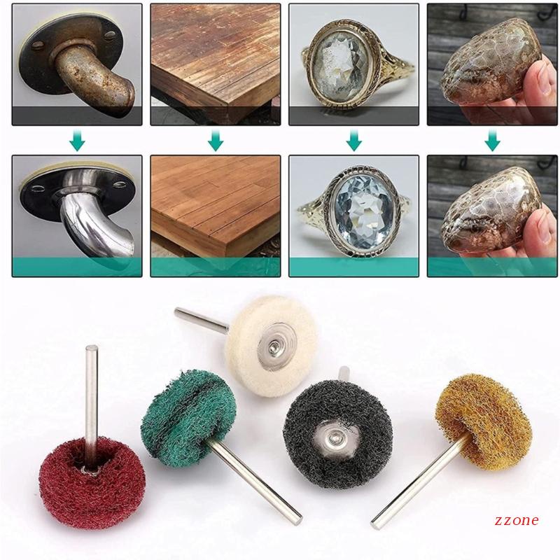 Zzz Set Roda Poles Ukuran 1 / 8 Inch Untuk Alat Rotary