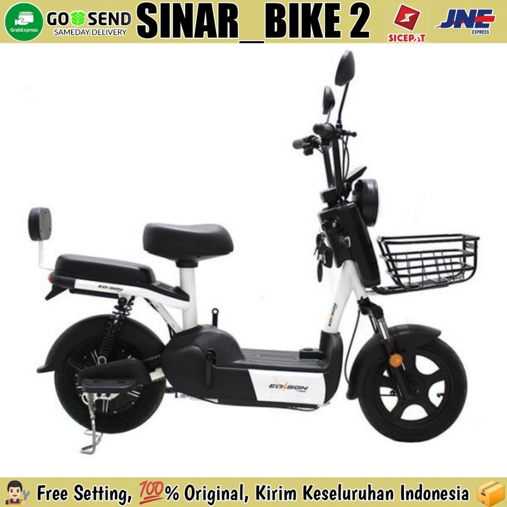 Sepeda Listrik Edison Mova1 Electric E Bike 350 Watt