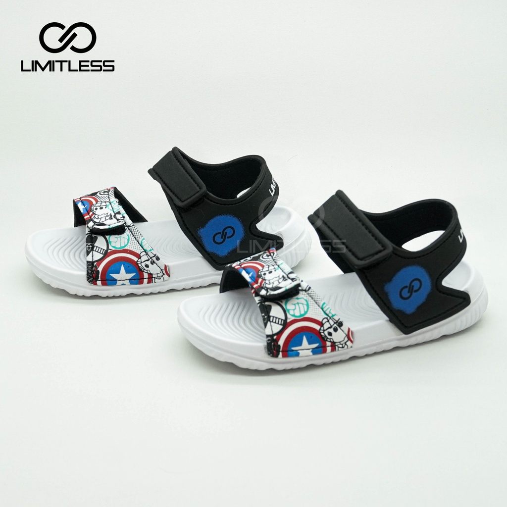 Sepatu Sendal Anak Cowok Karakter Army Sandal Anak Laki Slip On Captain America Sandal Gunung Anak Balita Ringan