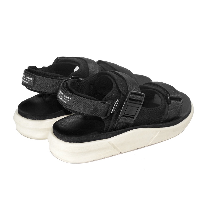 ALMOST 2.0 BLACK WHITE |ManNeedMe x Lvnatica| Sandal Gunung Pria Outdoor PREMIUM QUALITY