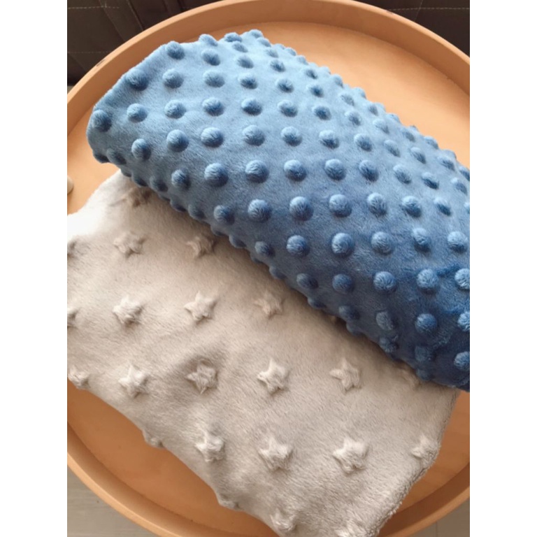 On The Go Blanket Minky Dot Series Selimut Bayi Bisa Custom Nama Kukopilokids