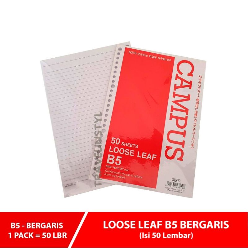 

Kertas Binder B5 isi 50lembar Kiky / Kertas File Bergaris B5 Kiky isi 50lembar