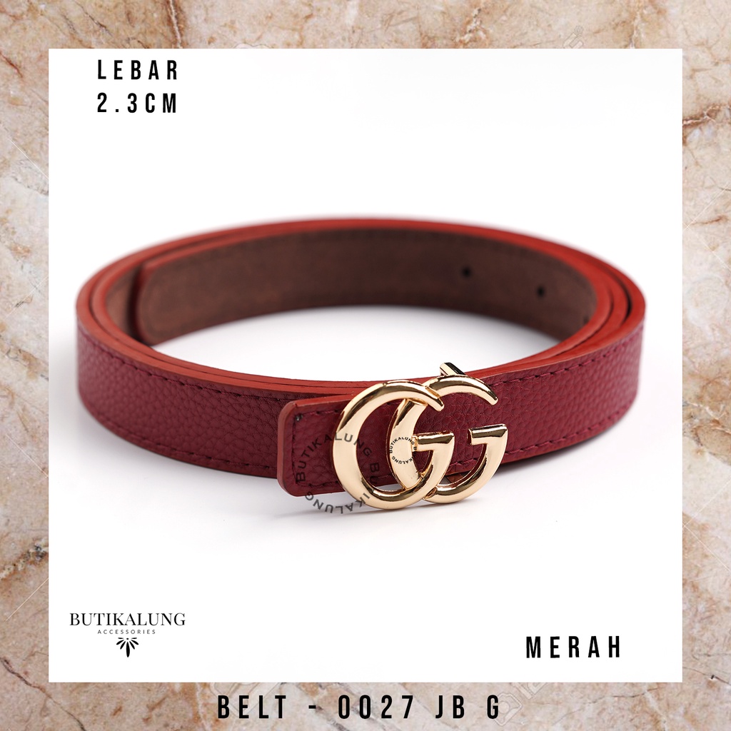 Ikat Pinggang Kulit Gesper Kulit Belt Kulit Sabuk Aksesoris Fashion Tali Pinggang Wanita 0026JB 0026JH 0027JB