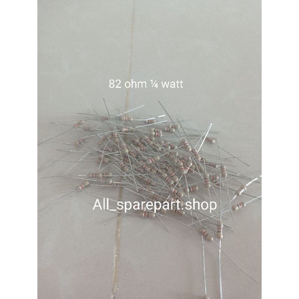 Resistor 82 ohm 1/4 watt / Resistor 82ohm 10pcs