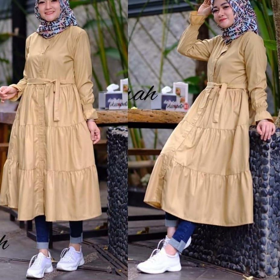 Terlaku. HMHQM NAYARA TUNIK Baju Tunik Wanita Tunik Busui Tunik Polos Tunik Kekinian 82 Model Baru