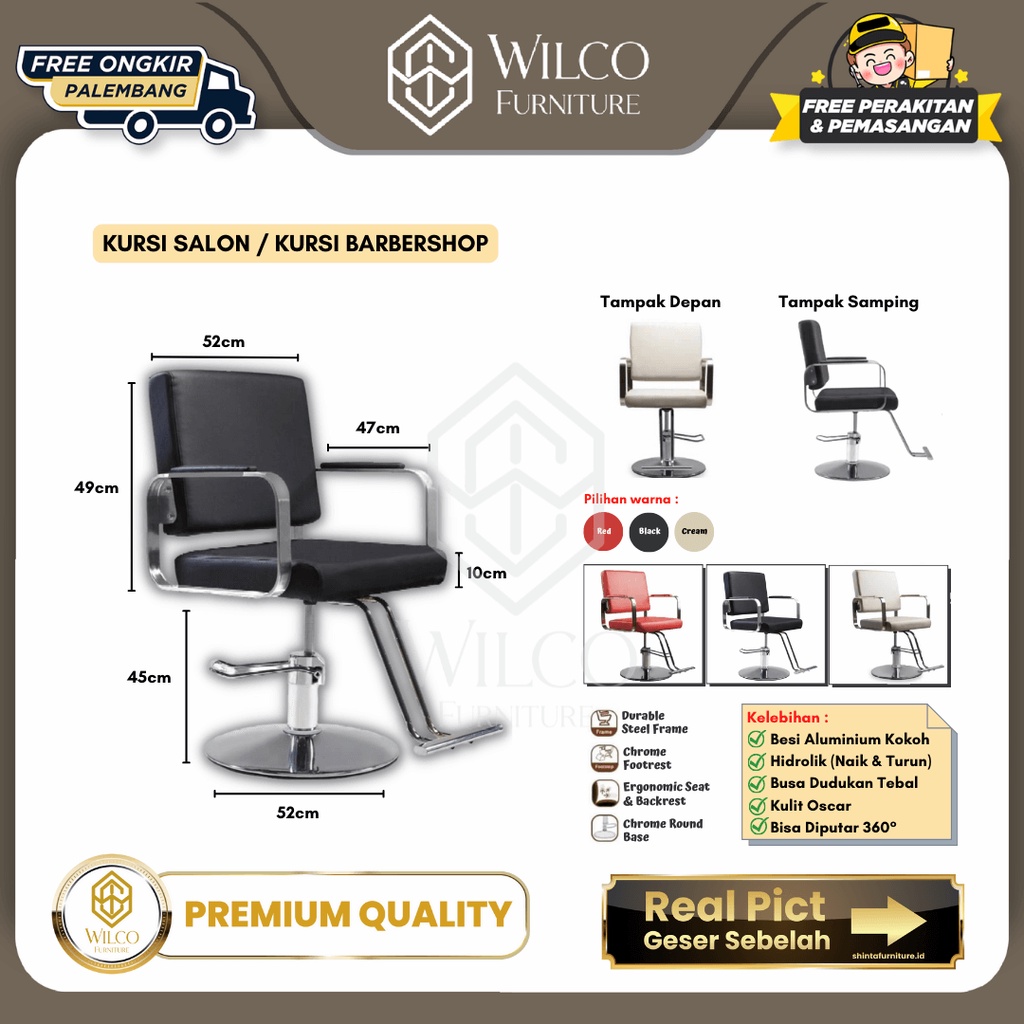 Kursi Salon Hidrolik Kursi BarberShop Kursi Kursi Potong Rambut Kursi Barber