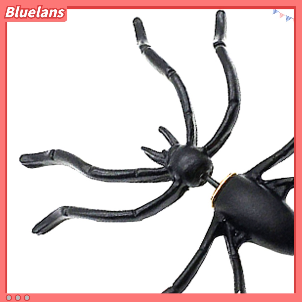 1pc Anting Stud Desain Laba-Laba Gaya Gothic Punk Untuk Pesta Halloween