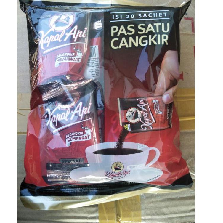 

Pasti Tertarik--Kopi kapal api special isi 20 sachet ( 20 sachet @ 6.5 gram )