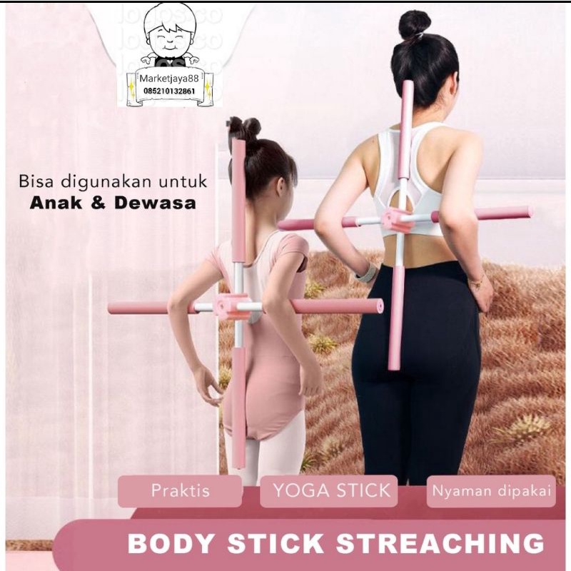 MJ88 YOGA STICK ALAT OLAHRAGA YOGA BODY STICK PILATES TONGKAT YOGA SUPER MURAH