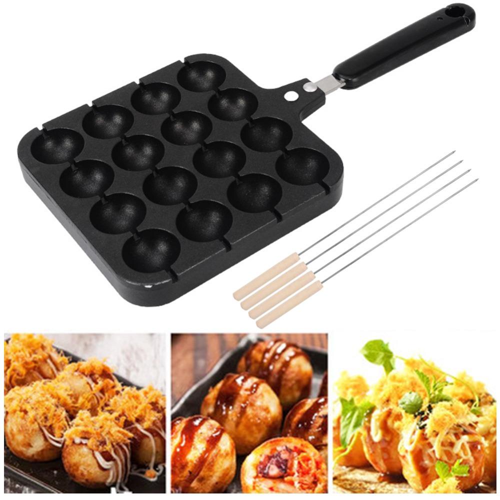 Top Takoyaki Maker Alat Dapur Baking Pan Tray Bentuk Loyang Cetakan Piring Bola Gurita