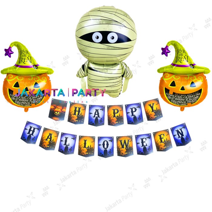 Paket Dekorasi Halloween #8 / Paket Set Balon Halloween