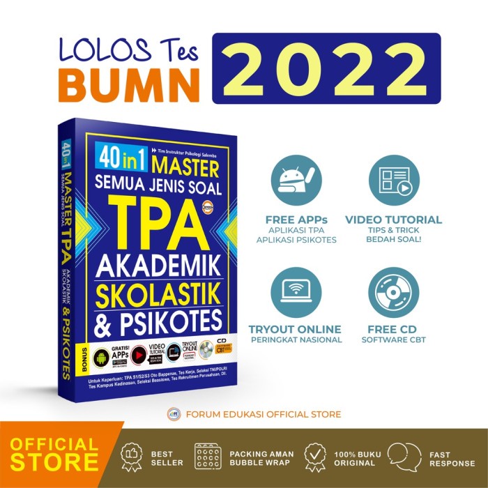 

✨COD✨ 40 in 1 Master Semua Jenis Soal TPA-Akademik Skolastik & Psikotes