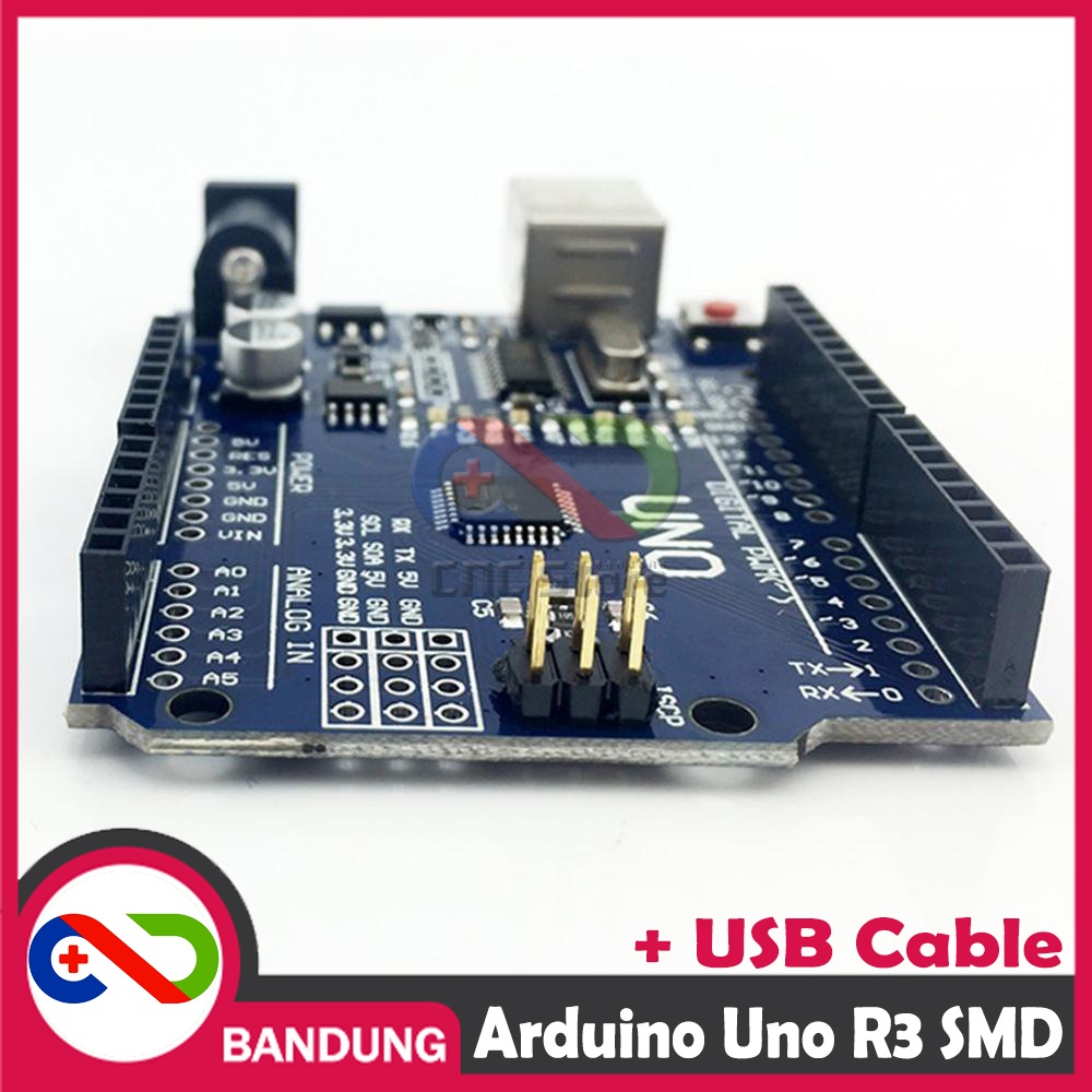 UNO R3 SMD CH340 ATMEGA328P PLUS KABEL USB &amp; PIN HEADER