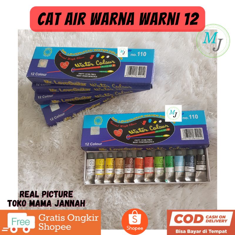 

Cat Air Water Colour 12 Warna Murah