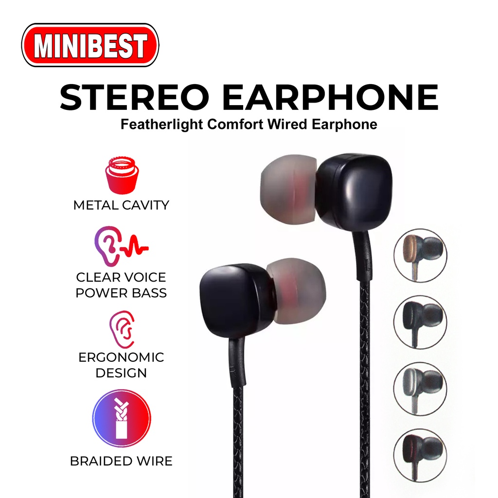 [MB] MB-135 Headset Earphone Gaming musik original in ear Mikrofon Noise Cancellation Kabel Stereo 3.5mm