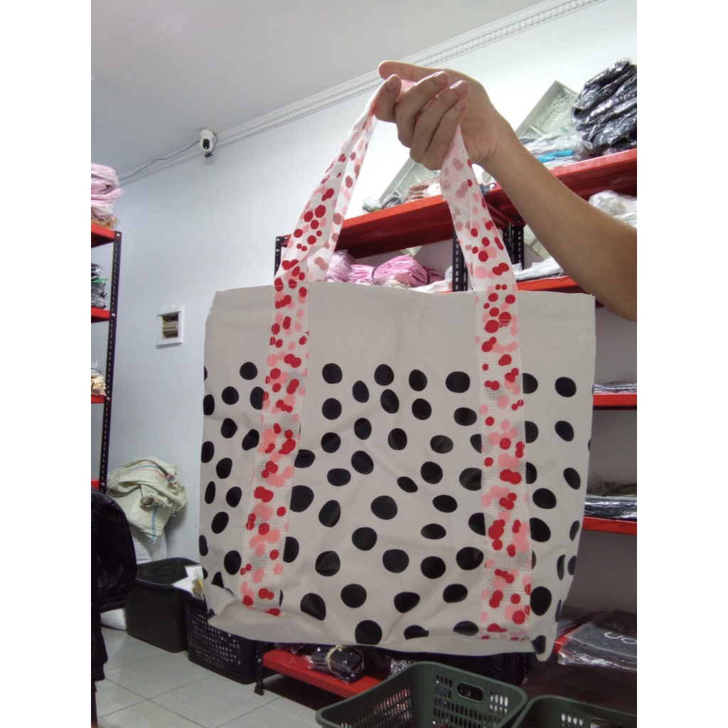 LOVI_ID - POLKA Tas Totebag Motif Polkadot