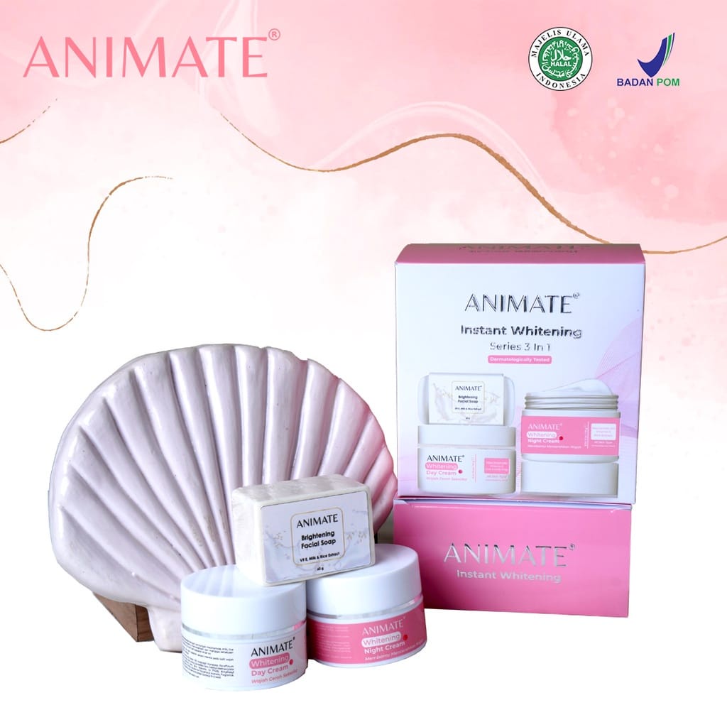 𝐑𝐀𝐃𝐘𝐒𝐀 - Animate Paket Skincare Instant Whitening [ 3IN1 ]