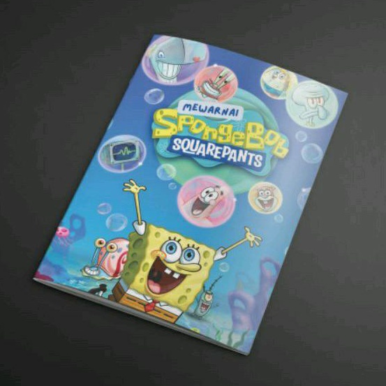 buku belajar mewarnai anak PAUD spongebob buku belajar gambar spongebob