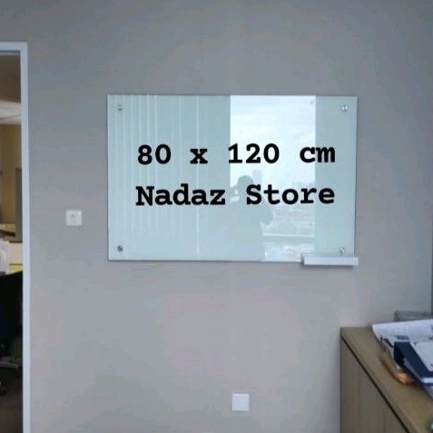 

glassboard 80 x 120 cm / papan tulis kaca 80 x 120 / papan tulis kaca / glassboard / distributor glassboard
