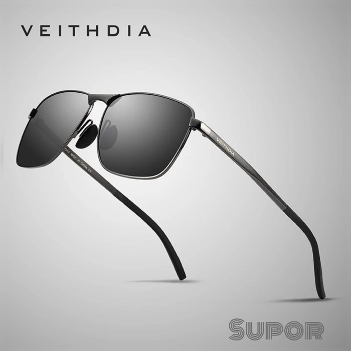 AV02 Kacamata Sunglasses Veithdia ORI Polaroid Pria kacamata Polarized