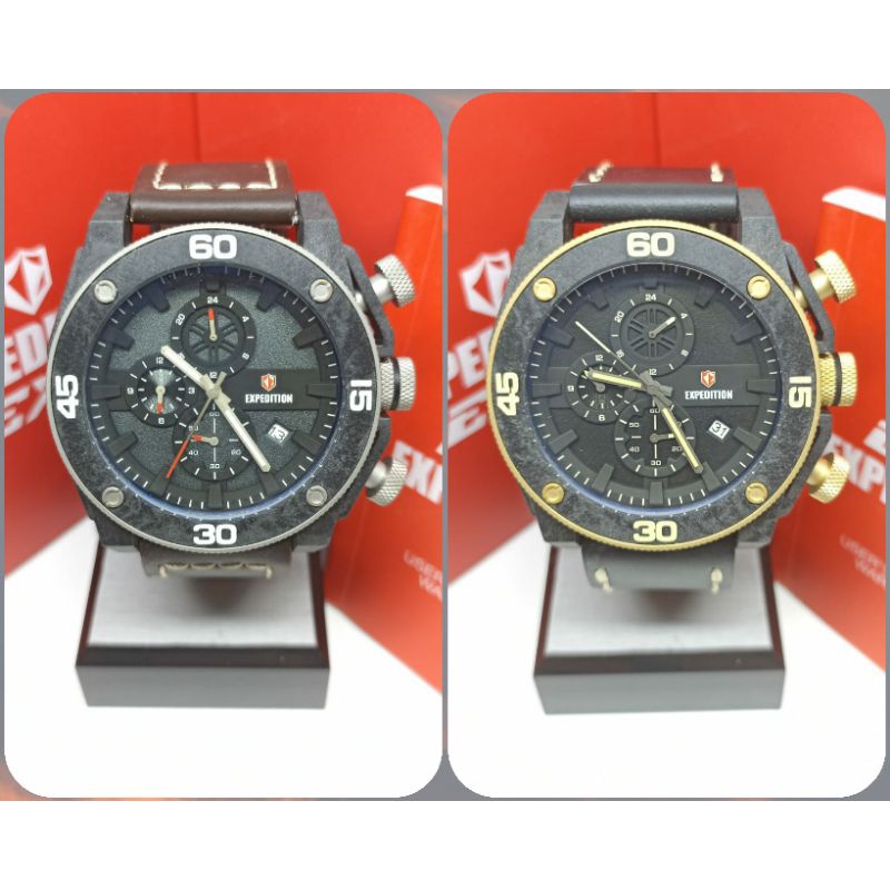 Jam Tangan Pria Expedition 6710 E6710 EXP 6710 Tali Kulit