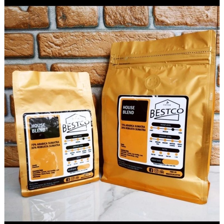 

Kopi ARABICA HOUSE BLEND 500gr BESTCO SPECIALITY PREMIUM KOPI - Bubuk Halus (Fine Ground)