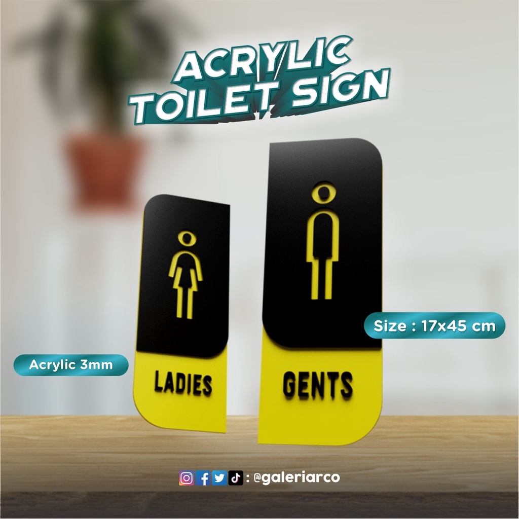 Jual Papan Tanda Sign Toilet Wc Kamar Mandi Ladies And Gents Pria And Wanita Shopee Indonesia 4282