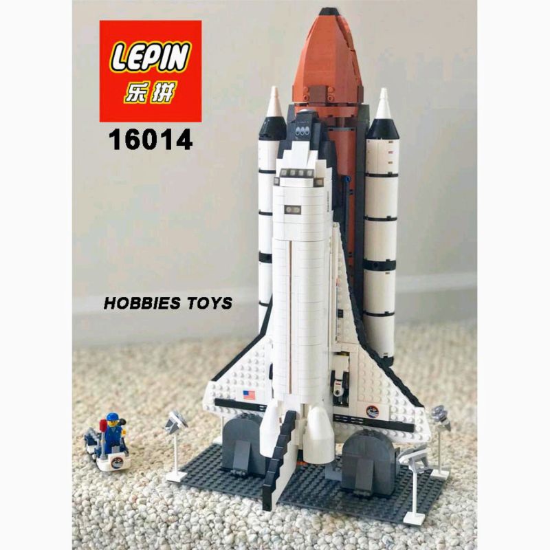 Brick Lepin 16014 Bricks Shuttle Expedition Spaceship - Brick Pesawat Antariksa