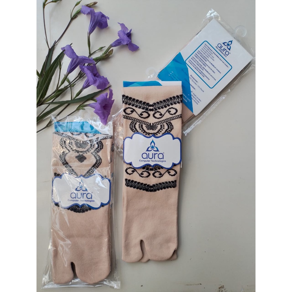 AURA kaos kaki jempol motif - kaos kaki jari motif - kaos kaki muslimah motif