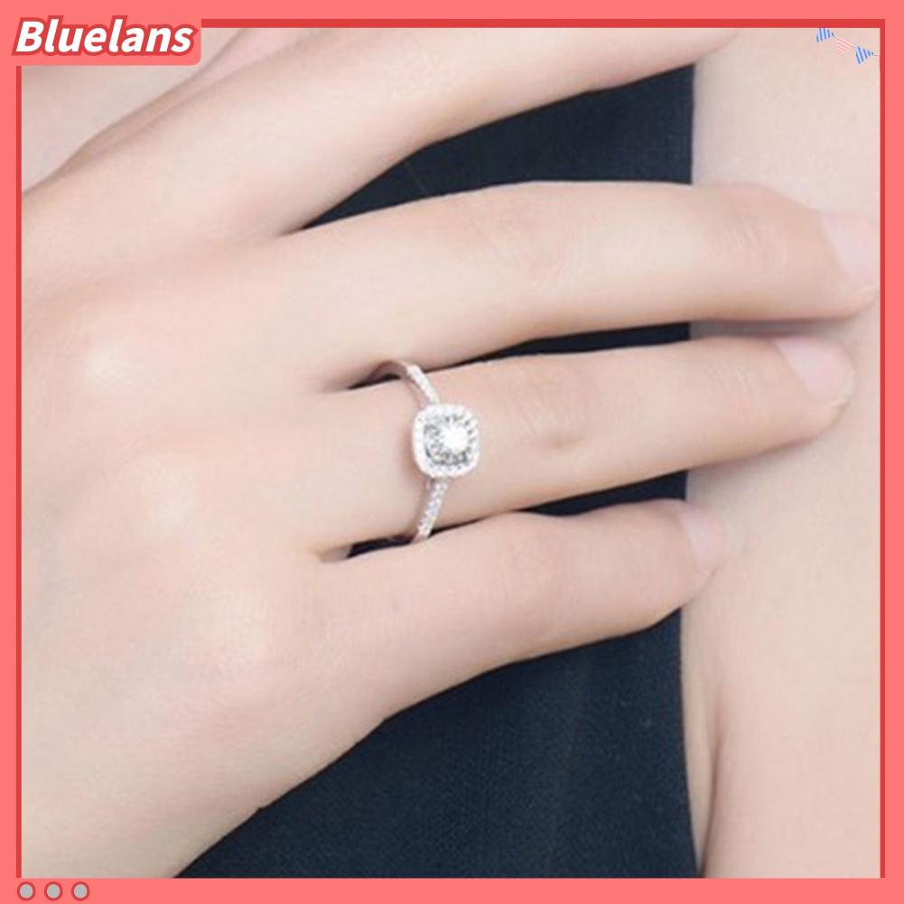 Cincin Jari Cubic Zirconia Inlaid Untuk Wanita