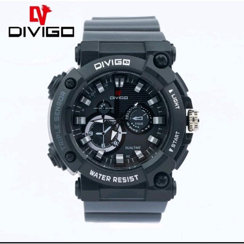 Jam Tangan Divigo Anti Air Jam Tangan Rubber Pria