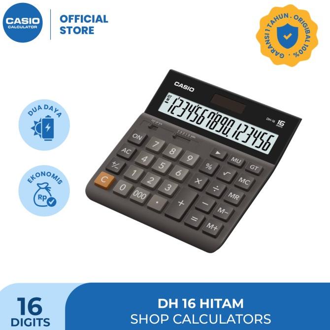 

CASIO DH-16 -Hitam - Kalkulator Kantor - 16 digit
