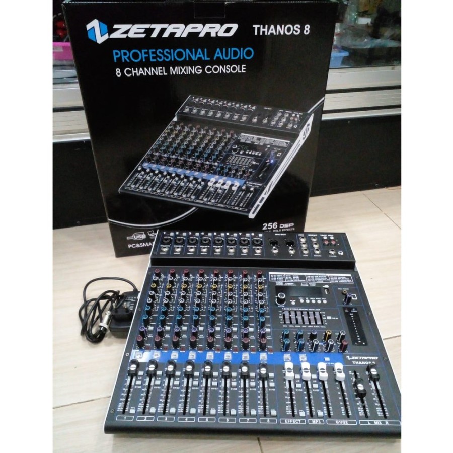 Mixer Audio ZETAPRO Thanos 8MIXER ZETAPRO THANOS 8CH mixing console