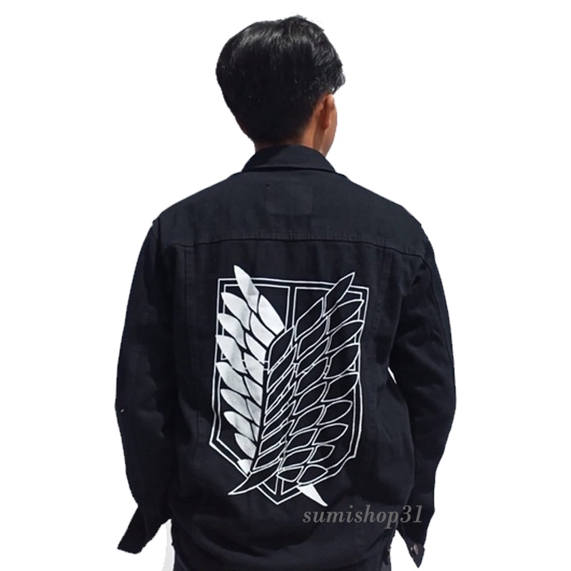 JAKET JEANS HITAM SABLON CRISIS 2023 / JAKET JEANS HITAM PRIA GAMBAR / JAKET JEANS HITAM PRIA