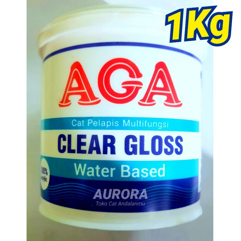 

AGA Clear Gloss Acrylic Water Based 1Kilo Clir Lukisan dan Kerajinan dan lain-lain.