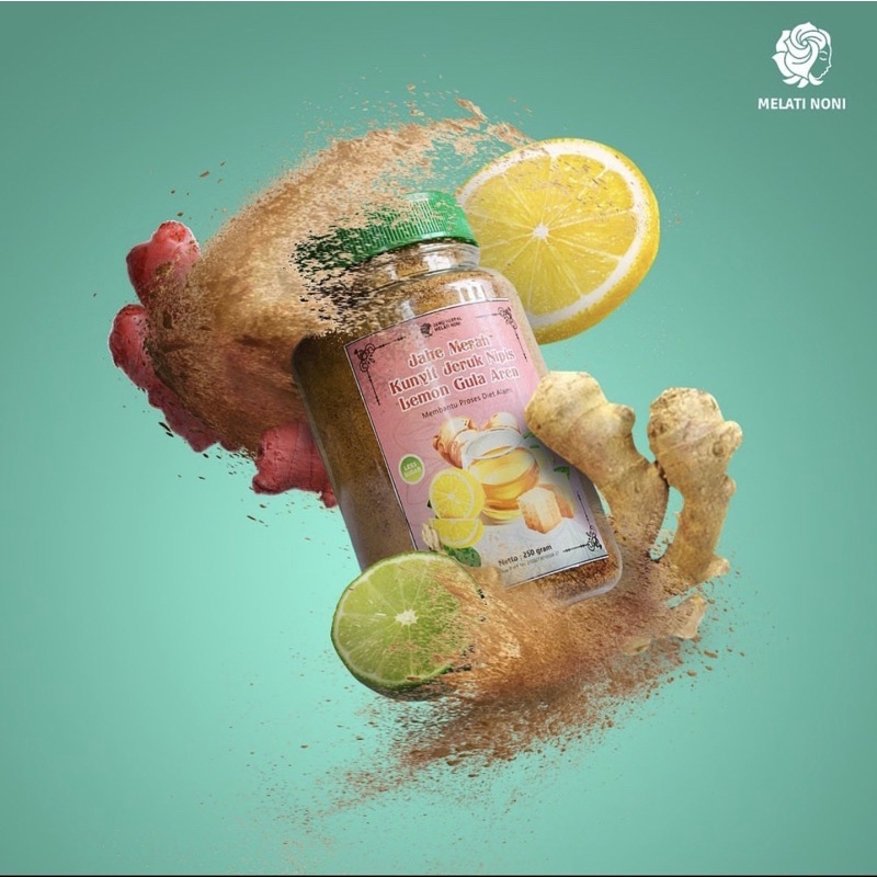 (COD) Kunyit Jahe Merah Lemon Jeruk Nipis Bubuk Murni Gula Aren Instan Jamu Untuk