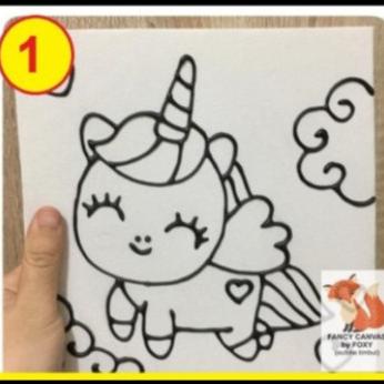 

Kanvas / Canvas Lukis Outline Timbul Aktivitas / Kids Activity Small1