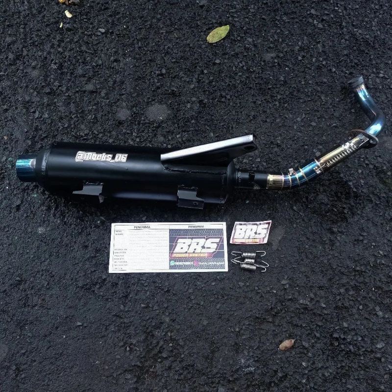 knalpot tsukigi BRS ORYGINAL Bahan tebal  suara  super adem bass low high in sound beat scopy Genio 