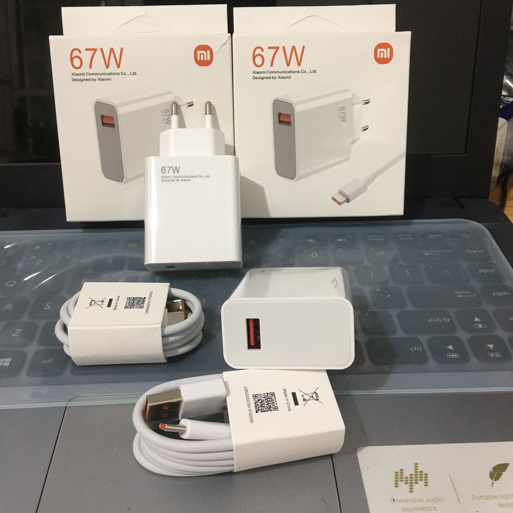 CHARGER XIAOMI 67W FAST CHARGING / charger xiaomi 67W tipe c / type c / adaptor charger MDY-12 -EU / poco : redmi supprot untuk semua hp