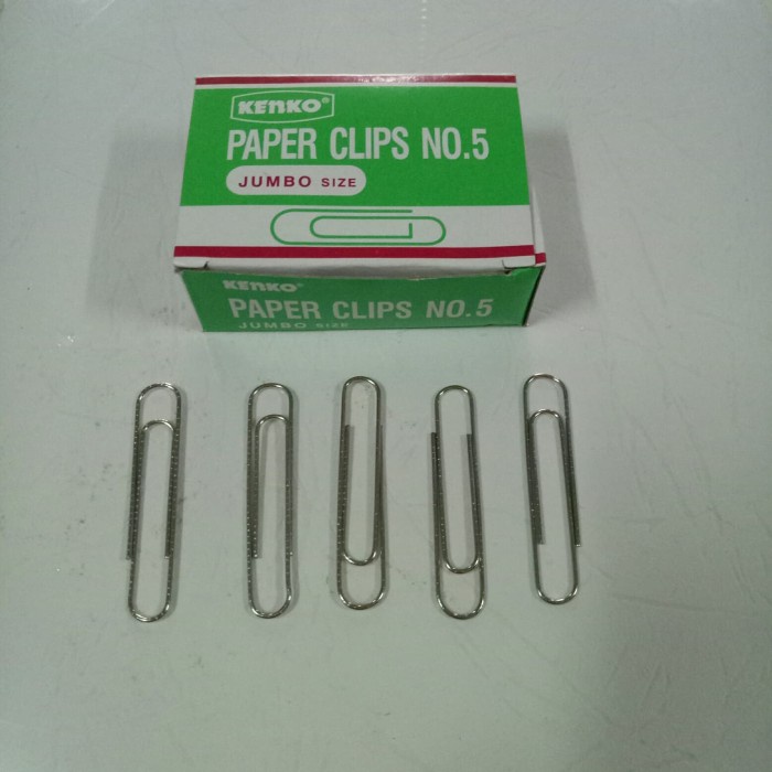 

murah Paper Clip No. 5 - Klip Kertas / Penjepit Kertas Jumbo Size