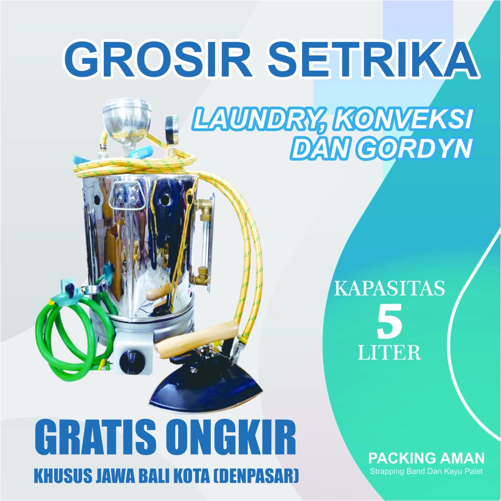 GROSIR SETRIKA UAP LAUNDRY 5 LITER