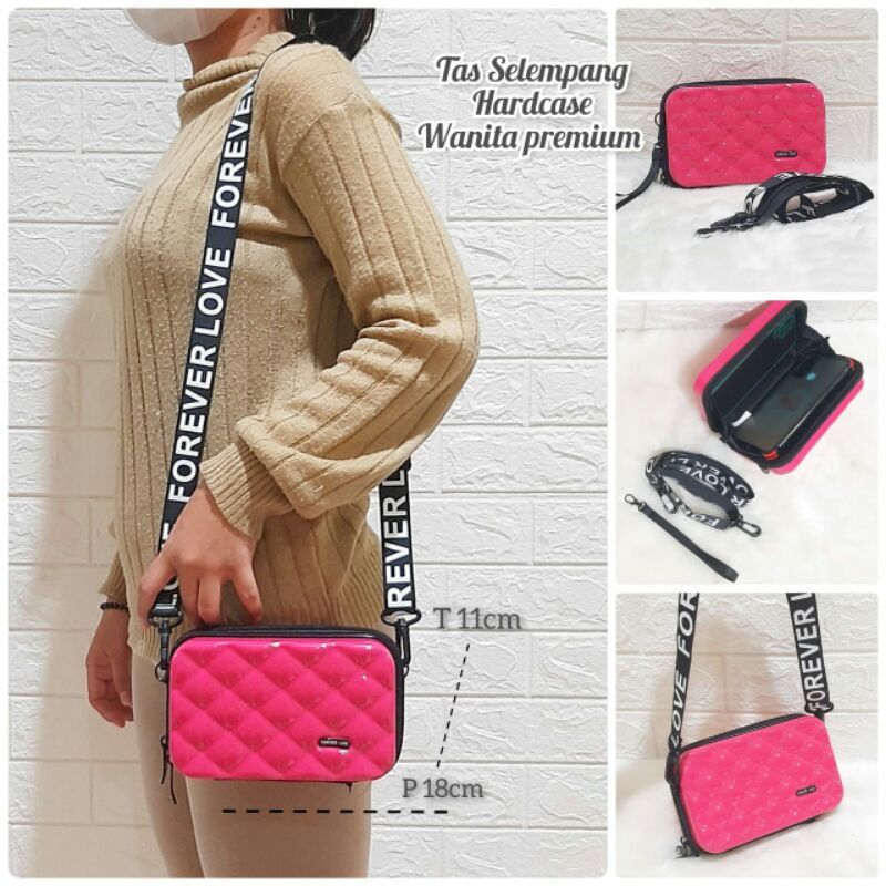 Tas Selempang Hardcase  Sling Bag Wanita Tas Selempang Wanita