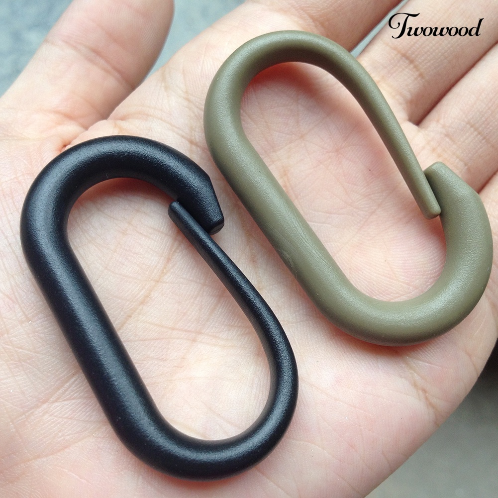 Twowood 5Pcs Klip Carabiner Universal Bentuk U Untuk Tas Backpack