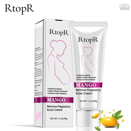 RtopR MANGO Remove Pregnancy Scars Cream Krim Anti Penuaan dan Keriput, Perawatan Stretch Mark, Krim Jerawat Penghilang Bekas Hamil, Krim Pengencang Tubuh