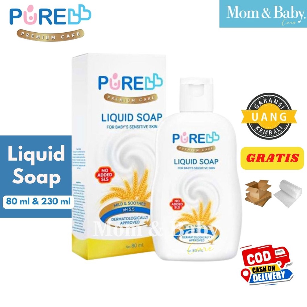 Pure BB Liquid Soap Sabun Bayi Kulit Sensitif - 230ml PureBaby Pure Baby sabun mandi bayi