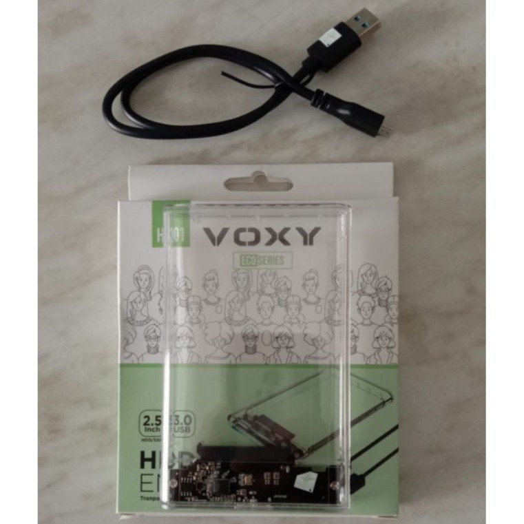 VOXY Casing HDD Hardisk 2.5&quot; USB 3.0 Transparan