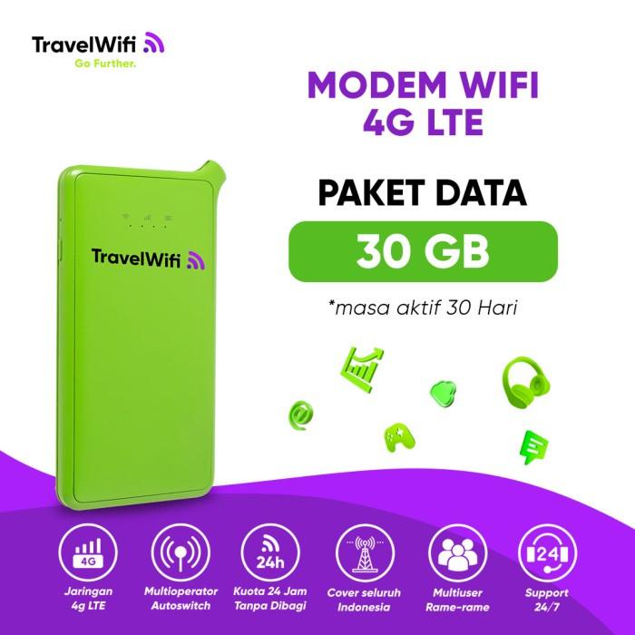 Modem Mifi Internet Indonesia Unlimited Sewa Travel Wifi Bulanan 30 GB